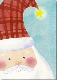 View Blushing Santa Flag  28" x 40" - T6117