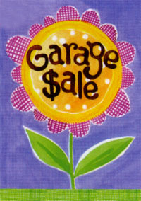 View Garage Sale Garden Flag 12.5"x18" - T7103G