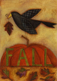 View Fall Bird Flag 28"x40" - T7263