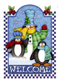 View Penguins & Friends Flag 28"x40" - T7288