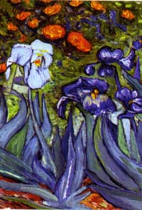 View Van Gogh's Iris Flag 28"x40" - T8003