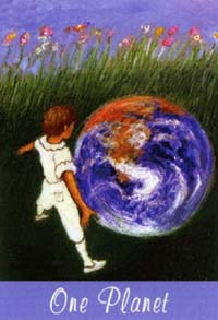 View One Planet Flag 28"x40" - T8082