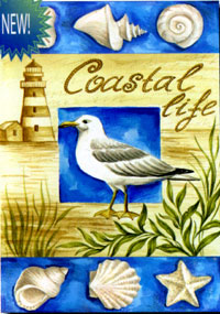View Coastal Life Flag 28"x40" - T9185