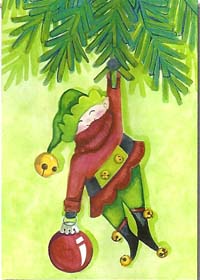 Tree Elf Flag   28" x 40"