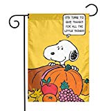 View Snoopy Thanksgiving Garden Flag - 