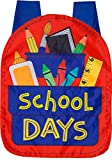 thumbnail image 2 of Back To School Chalkboard Fall House Flag – ABCs & Numbers Design – 28x40 Polyester By Briarwood Lane 2 of 5