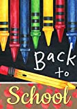 View Toland Home Garden 1012196 Back to School Crayons 28 x 40 Inch Decorative, 28" x 40", Multicolor - 