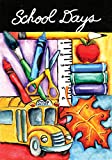 View Toland Home Garden Welcome Back 28 x 40 Inch Decorative School Days Bus Pencil Crayon Supplies House Flag - 