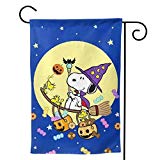 View Snoopy Wear Halloween Hat Double Sided Outdoor Flag  - 