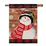 View Hexagram Snowman Christmas Flags 28 x 40 Double Sided - 