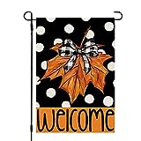 View CROWNED BEAUTY Fall Garden Flag 12x18 Inch - 