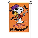 View  Peanuts Happy Halloween Garden Flag 12" x 18" - 