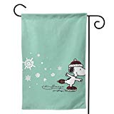 View Garden Flag - Skating Snoopy Unique Decorative Double Sided Outdoor Yard Flags for Your Home - 
