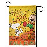 View Snoopy Fall Fun Double Sided Outdoor Flag 28x40 - 