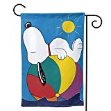 View Snoopy Beach Ball Unique Decorative Double Sided Outdoor Yard Flags for Your Home 12.5" X 18" / 28" X 40" - 