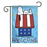 View Snoopy Welcome Garden Flag 12x18 - 