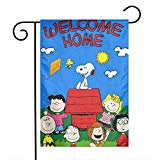 View Snoopy Welcome Home Garden Flag 12x18 - 
