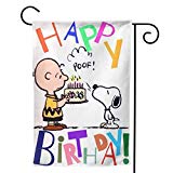 View Snoopy Happy Birthday Double Sided Outdoor Flag 12.5x18 - 