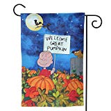 View Peanuts Great Pumpkin Halloween Unique Double Sided Garden Yard Decorations Flag 12.5 X 18 Inch - 