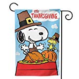 View Snoopy Happy Thanksgiving Flag Double-Sided Flag 28"x40" - 