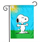 View Snoopy Unique Decorative Outdoor Yard Flags for Your Home 12 X 18 Inches   - 
