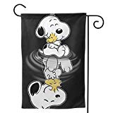 View Snoopy and Reflection Unique Decorative Double Sided Outdoor Yard Flags for Your Home  - 
