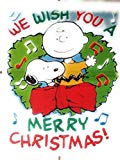 View Snoopy and Charlie Brown Merry Christmas Holiday Garden Flag 14x18  - 