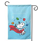 View Happy Dance Snoopy Unique Decorative Double Sided Outdoor Yard Flags for Your Home - 