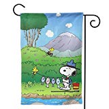 View Fishing Snoopy Unique Decorative Double Sided Outdoor Yard Flags for Your Home - 
