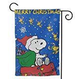 View Merry Christmas Snoopy Unique Double Sided Garden Yard Decorations Flag 12.5 X 18 - 