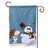 View Garden Flag,Snoopy Merry Christmas Double Sided Outdoor Flag House Banner for Yard Home Decor 28"x40" Inch - 