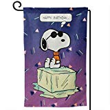 View  Happy Birthday Snoopy Double Sided Garden Indoor/Outdoor Flags, Durable Flags, House Flag Yard Flag  - 