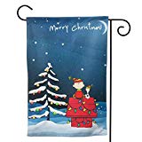 View Snoopy Merry Christmas Flag Double-Sided Printing is Mainly Used for Courtyards, Gardens Decorative Holiday Home 12.5"x18" - 