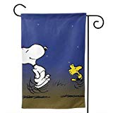 View Snoopy Dancing Unique Decorative Double Sided Outdoor Yard Flags for Your Home 12.5" X 18" / 28" X 40"  - 