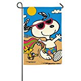 View Snoopy Decorative Garden Flags - Weather Resistant & Double Stitched - 18 X 12.5  - 
