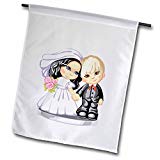 View Cute Wedding Bride and Groom Garden Flag, 12 by 18-Inch - 