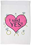 View  I Said Yes Bride to be Bachelorette Engagement Rings Garden Flag, 12 by 18-Inch - 