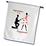 View Congratulations on You Engagement Garden Flag, 12 by 18-Inch - 