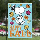 View Peanuts Snoopy Happy Fall Garden Flag,12" x 18" - 