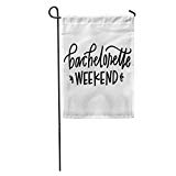 View achelorette Weekend Bride Celebrate Engaged Girls Night Hand Lettering Home Yard House Decor Barnner Outdoor Stand 12x18 Inches Flag - 