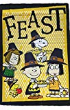 View PEANUTS SNOOPY THANKSGIVING FEAST FLAG~SIZE 28" x 40" - 