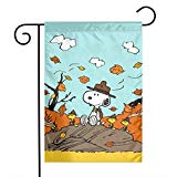 View Autumn Snoopy Garden Flag Yard Decorations Flag for Outdoor Use 100% Waterproof Polyester Flags 12 X 18 Inches - 