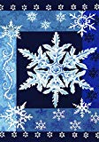 View Cool Snowflakes  Decorative Blue Winter Snowflake House Flag - 