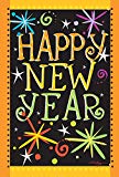 View Happy New Year  Decorative Colorful Celebration Party House Flag - 