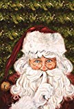 View  Secret Santa 28 x 40 Inch Decorative Christmas Holiday Shhh Beard Hat House Flag - 