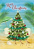 View Custom Decor Merry Christmas Coastal Tree - Seas & Greetings - Garden Size, Decorative Double Sided, Licensed and Copyrighted Flag - Printed in The USA Inc. - 12 Inch X 18 Inch Approx. Size - 