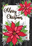 View Custom Decor Christmas Poinsettia - Standard Size, Decorative Double Sided, Licensed and Copyrighted Flag - Printed in The USA Inc. - 28 Inch X 40 Inch Approx. Size - 
