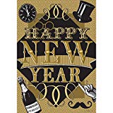 View Happy New Year - STANDARD Size, 28 Inch X 40 Inch, Decorative Double Sided Flag MADE IN USA by Custom Décor Inc. - 
