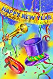 View Toland Home Garden Noisy New Year 28 x 40 Inch Decorative Happy Party Celebrate Confetti House Flag - 