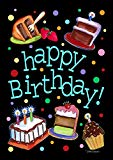 View Toland Home Garden Happy Birthday Cake 28 x 40 Inch Decorative Party Double Sided House Flag - 